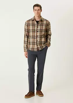 Брюки с кулиской на талии Maurizio Baldassari, синий