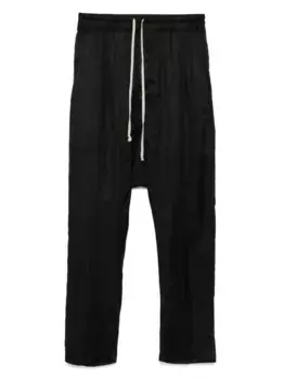 Брюки с кулиской Rick Owens, черный