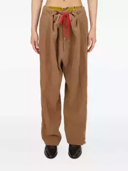 Брюки с кулиской Vivienne Westwood, коричневый