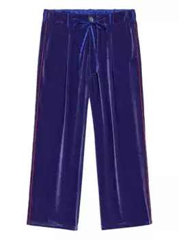 Брюки с лампасами и складками Pierre-Louis Mascia, фиолетовый