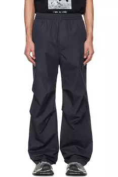 Брюки с лампасами We11Done, синий