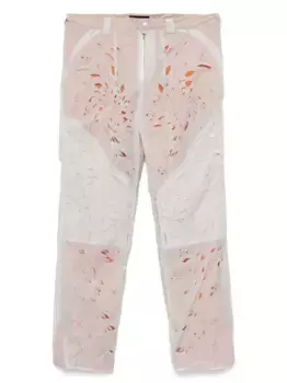 Брюки с лазерами JUNTAE KIM, серый