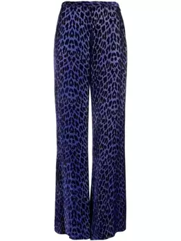 Брюки с леопардовым принтом Forte Forte, фиолетовый