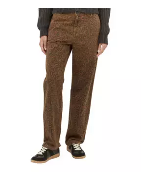 Брюки с леопардовым принтом и плотничьей петлей Carhartt Wip, коричневый