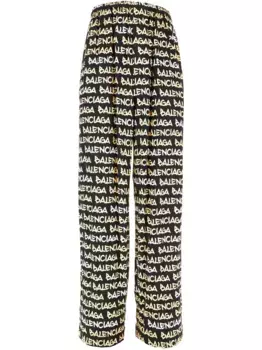 Брюки с логотипом BALENCIAGA, черный