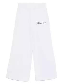 Брюки с логотипом Balmain Kids, белый