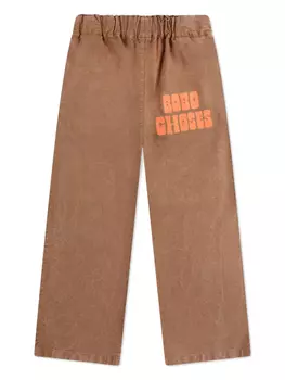 Брюки с логотипом Bobo Choses, коричневый