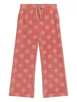 Брюки с логотипом Dolce & Gabbana Kids, розовый