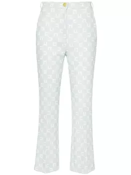 Брюки с логотипом Elisabetta Franchi, зеленый