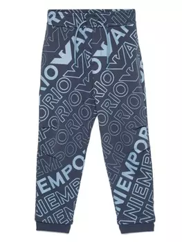 Брюки с логотипом Emporio Armani Kids, синий