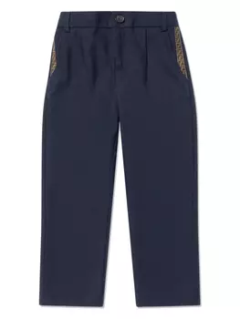 Брюки с логотипом FF Fendi Kids, синий