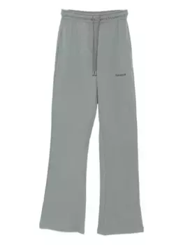 Брюки с логотипом и завязками FLNEUR, зеленый