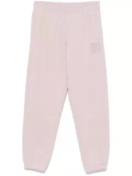 Брюки с логотипом из стразов DKNY, розовый