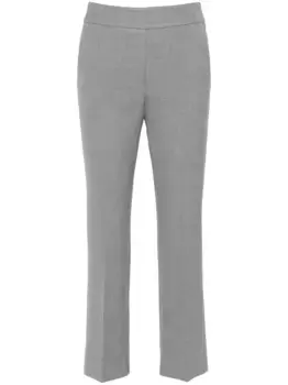Брюки с логотипом на поясе Peserico, серый