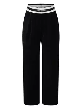 Брюки с логотипом Pinko Kids, черный
