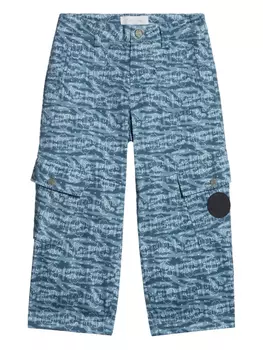 Брюки с логотипом Roberto Cavalli Junior, синий