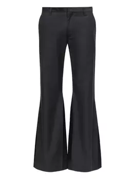 Брюки с логотипом с одинарной строчкой MM6 Maison Margiela, черный