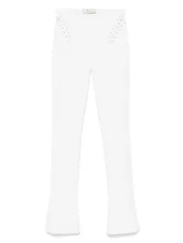 Брюки с люверсами Blumarine, белый
