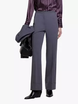 Брюки с манжетами макси SISLEY, серый