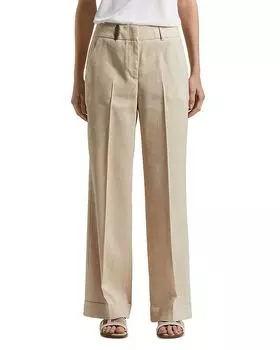 Брюки с манжетами Peserico, коричневый/бежевый