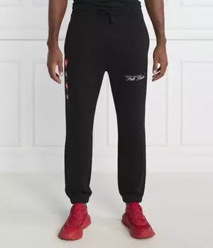 Брюки с манжетами Regular fit Hugo, черный