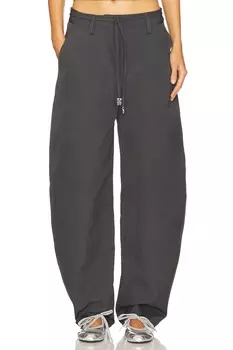 Брюки с массивными изгибами Ganni, phantom