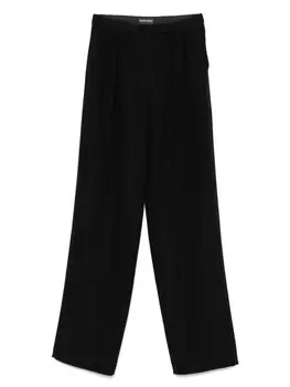 Брюки с металлическими нитями Emporio Armani, черный
