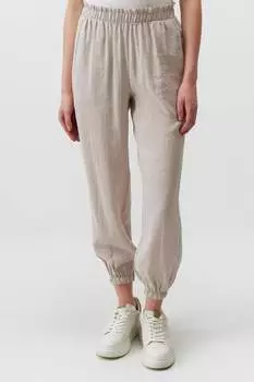 Брюки с модальным и эластичным краем Jimmy Key, коричневый