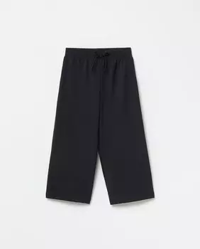 Брюки с мятым эффектом Sfera, черный