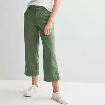 Брюки с накладными карманами Petite Sonoma Goods For Life, цвет manolo olive