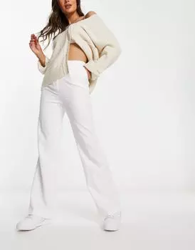 Брюки с напуском для папы Miss Selfridge цвета слоновой кости