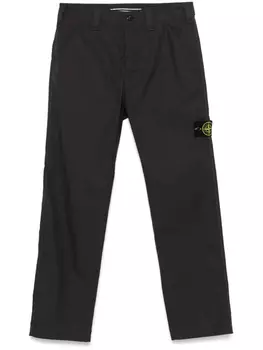 Брюки с нашивкой Compass Stone Island, черный