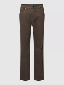 Брюки с нашивкой-лейблом Gardeur, коричневый