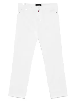 Брюки с нашивкой-логотипом Kiton, белый