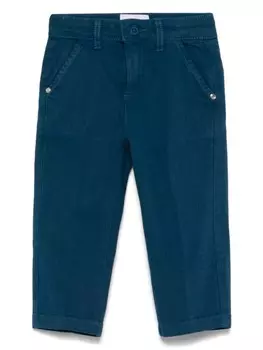 Брюки с нашивкой-логотипом TRUSSARDI JUNIOR, синий