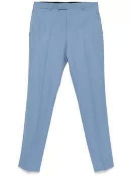 Брюки с нашивкой-логотипом Versace, синий