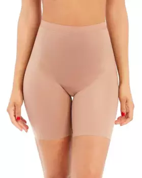 Брюки с невидимым корректирующим поясом Spanx, бежевый