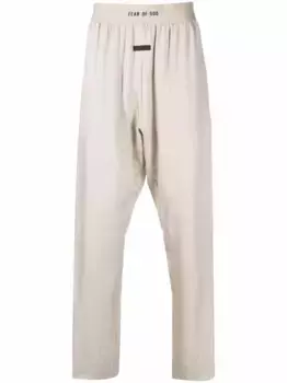 Брюки с низким шаговым швом и логотипом Fear Of God, нейтральный