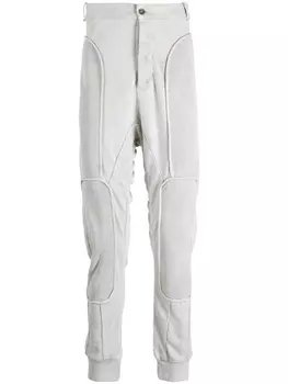 Брюки с низким шаговым швом и вставками Masnada, серый