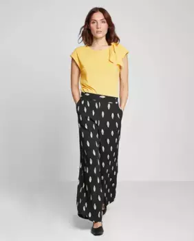 Брюки с низкой посадкой и принтом Trucco, черный