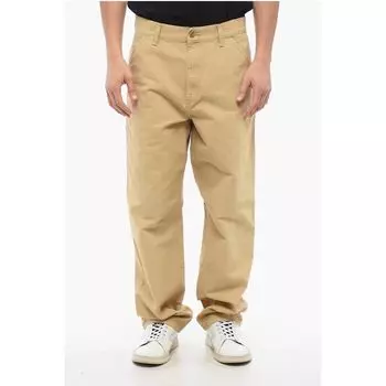 Брюки с одним коленом из органического хлопка с обычной талией Carhartt Wip, Beige