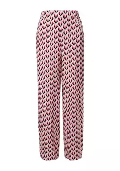 Брюки s.Oliver BLACK LABEL Wide leg Pants, цвет Pink/Pastel pink