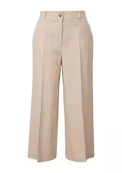 Брюки s.Oliver BLACK LABEL Wide leg Pants, бежевый