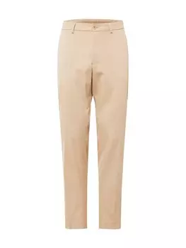 Брюки s.Oliver Slim fit Pleated Pants, светло-коричневый