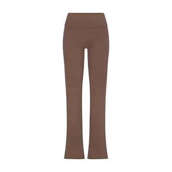 Брюки с откидными плотами SKIMS Cotton Jersey, цвет Truffle