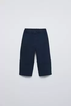 Брюки с отстрочкой snoopy peanuts ZARA, синий