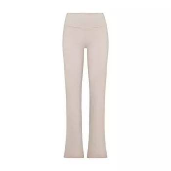 Брюки с отворотом на поясе SKIMS, цвет stone