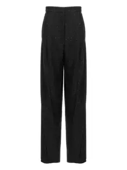 Брюки с пайетками MAX MARA, черный