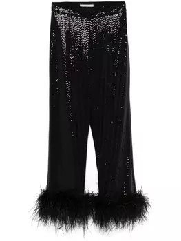 Брюки с пайетками NISSA, черный