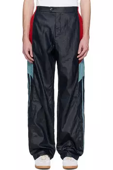 Брюки с панелями Track Martine Rose, синий